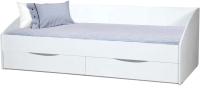 Кровать-тахта Олмеко Фея-3 симметричная (белый) - 