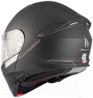 Мотошлем MT Helmets Genesis SV Solid A1 (M, матовый черный)