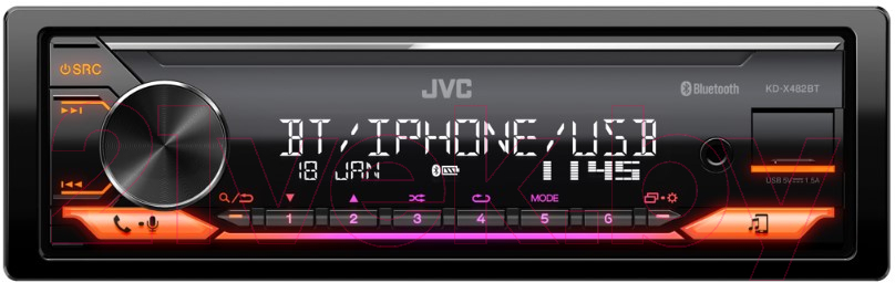 Автомагнитола JVC KD-X482BT — фото 3