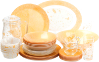 Набор столовой посуды Luminarc Simply Mon'd'or Gold&White V3998 (46пр) - 