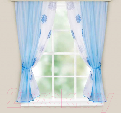 Комплект штор Witerra Арина / 1857558 (240x160, голубой)