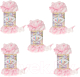 Набор пряжи для вязания Alize Puffy Color 100% микрополиэстер / 5863 (9м, белый/розовый, 5 мотков) - 