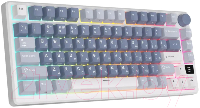 Клавиатура Royal Kludge RK-M75 RGB (синий, Silver Switch)