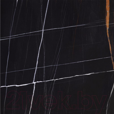 Плитка Kerranova Marble Trend Неро Дорато K-1004/CR (600x600)