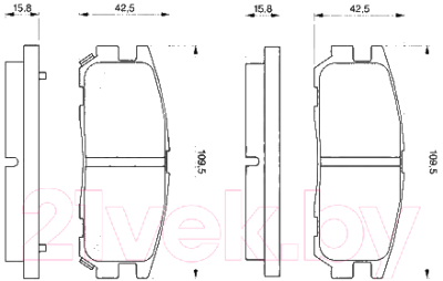 Тормозные колодки Bosch 0986424367