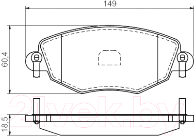 

Тормозные колодки Bosch, 0986494026