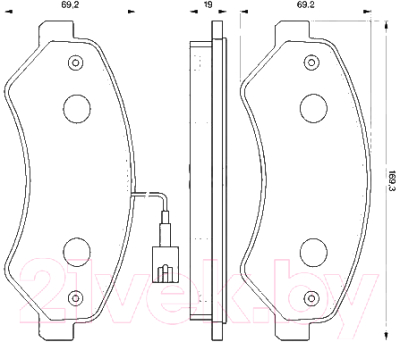 

Тормозные колодки Bosch, 0986494109