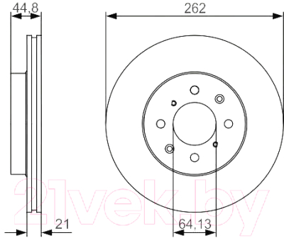 

Тормозной диск Bosch, 0986479R80