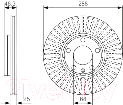 

Тормозной диск Bosch, 0986479R82