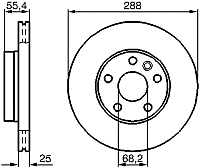 Тормозной диск Bosch 0986478893 - 