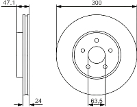 Тормозной диск Bosch 0986479S48 - 