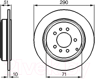 

Тормозной диск Bosch, 0986478733