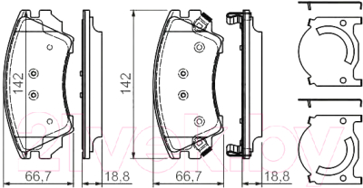 

Тормозные колодки Bosch, 0986494275