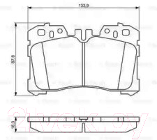 

Тормозные колодки Bosch, 0986494423