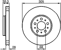 

Тормозной диск, 0986478494