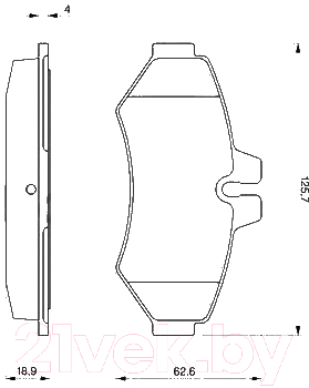 

Тормозные колодки Bosch, 0986424516