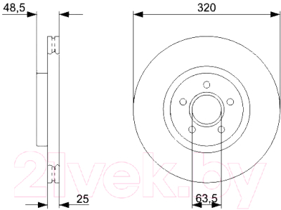 

Тормозной диск Bosch, 0986479310