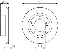 Тормозной диск Bosch 0986479R29 - 