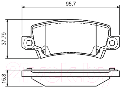 

Тормозные колодки Bosch, 0986495072