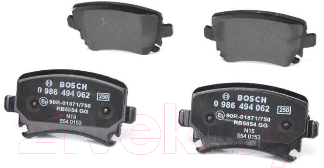 Тормозные колодки Bosch 0986494062 — фото 2