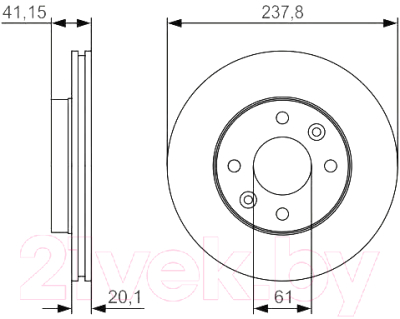 

Тормозной диск Bosch, 0986479R66