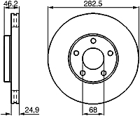 Тормозной диск Bosch 0986478872 - 