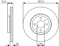 Тормозной диск Bosch 0986479S01 - 