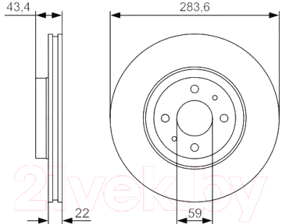 Тормозной диск Bosch 0986479S01