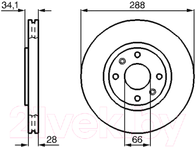 

Тормозной диск Bosch, 0986478980