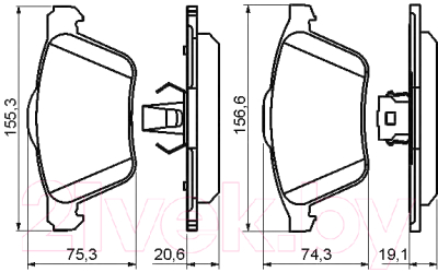 

Тормозные колодки Bosch, 0986494159