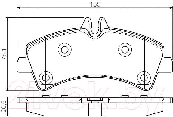 Тормозные колодки Bosch 0986495099