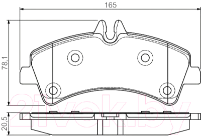 

Тормозные колодки Bosch, 0986495099