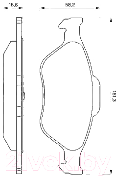 

Тормозные колодки Bosch, 0986424558