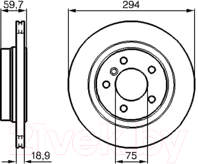 

Тормозной диск Bosch, 0986478570