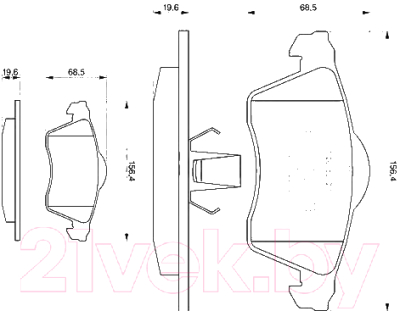 

Тормозные колодки Bosch, 0986494008