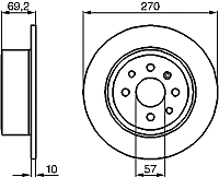 Тормозной диск Bosch 0986478420 - 