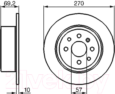 Тормозной диск Bosch 0986478420