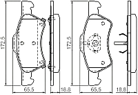 Тормозные колодки Bosch 0986424765 - 