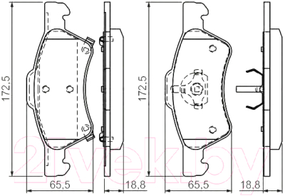 

Тормозные колодки Bosch, 0986424765