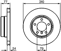 

Тормозной диск, 0986479055