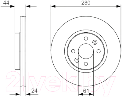 Тормозной диск Bosch 0986479R67