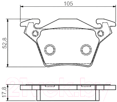 

Тормозные колодки Bosch, 0986495074