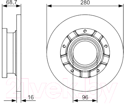 

Тормозной диск Bosch, 0986479401