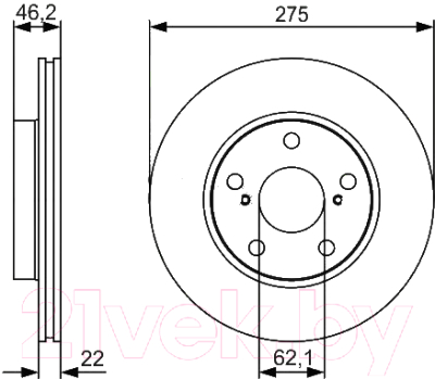 

Тормозной диск Bosch, 0986479R97