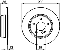 Тормозной диск Bosch 0986478899 - 