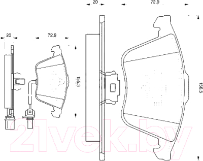 

Тормозные колодки Bosch, 0986494104