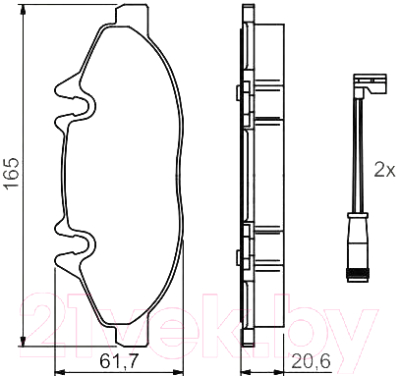 

Тормозные колодки Bosch, 0986494081