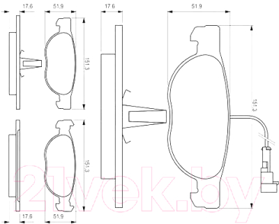 Тормозные колодки Bosch 0986424246