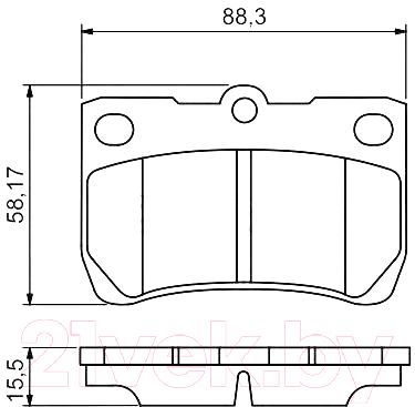 

Тормозные колодки Bosch, 0986494253