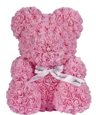 Мишка из роз No Brand Rose Bear / 8013 (40см, розовый)